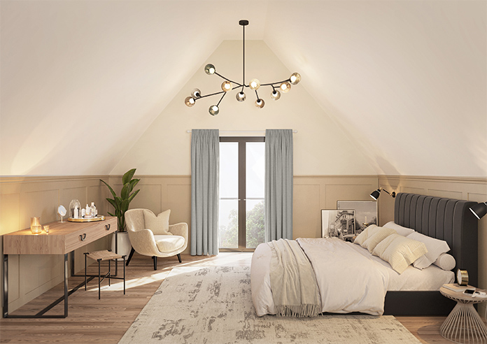 Atina (Blackout), Mottled Grey - Made to Measure Curtains - Image 15